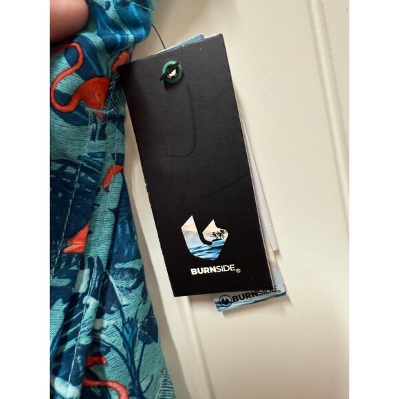 NWT Burnside Swim Trunks Flamingo Tropical Mens XXL - Picture 4 of 6